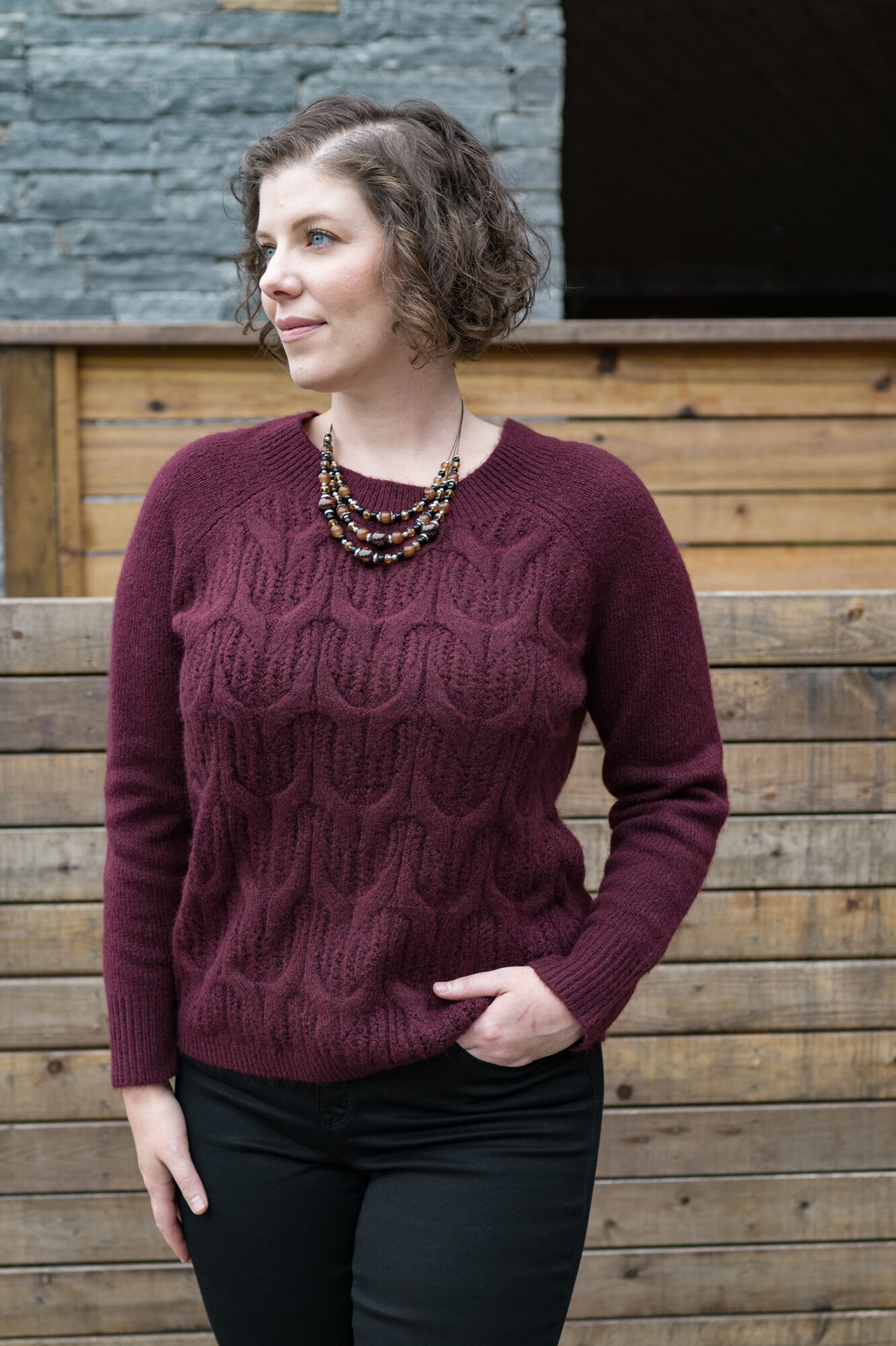 Solid Autumn Sweater Image 1