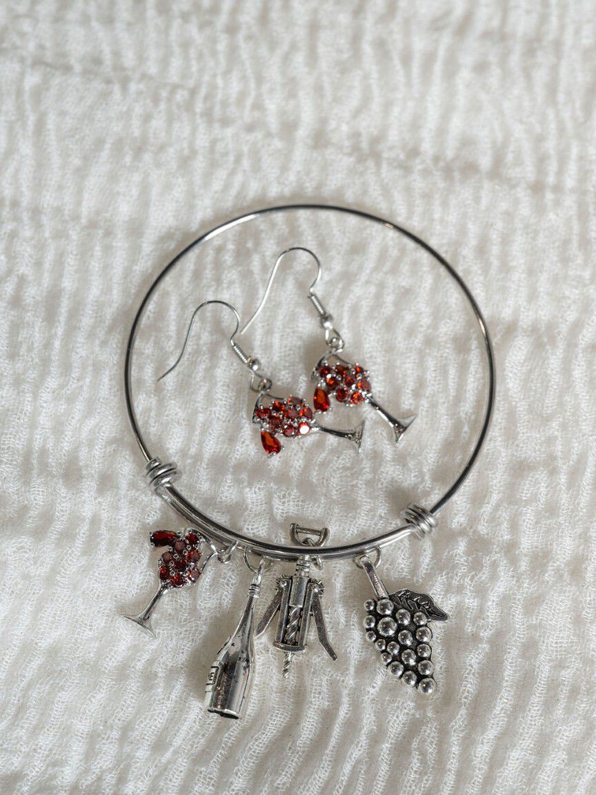 Wine Inspired Jewelry Set