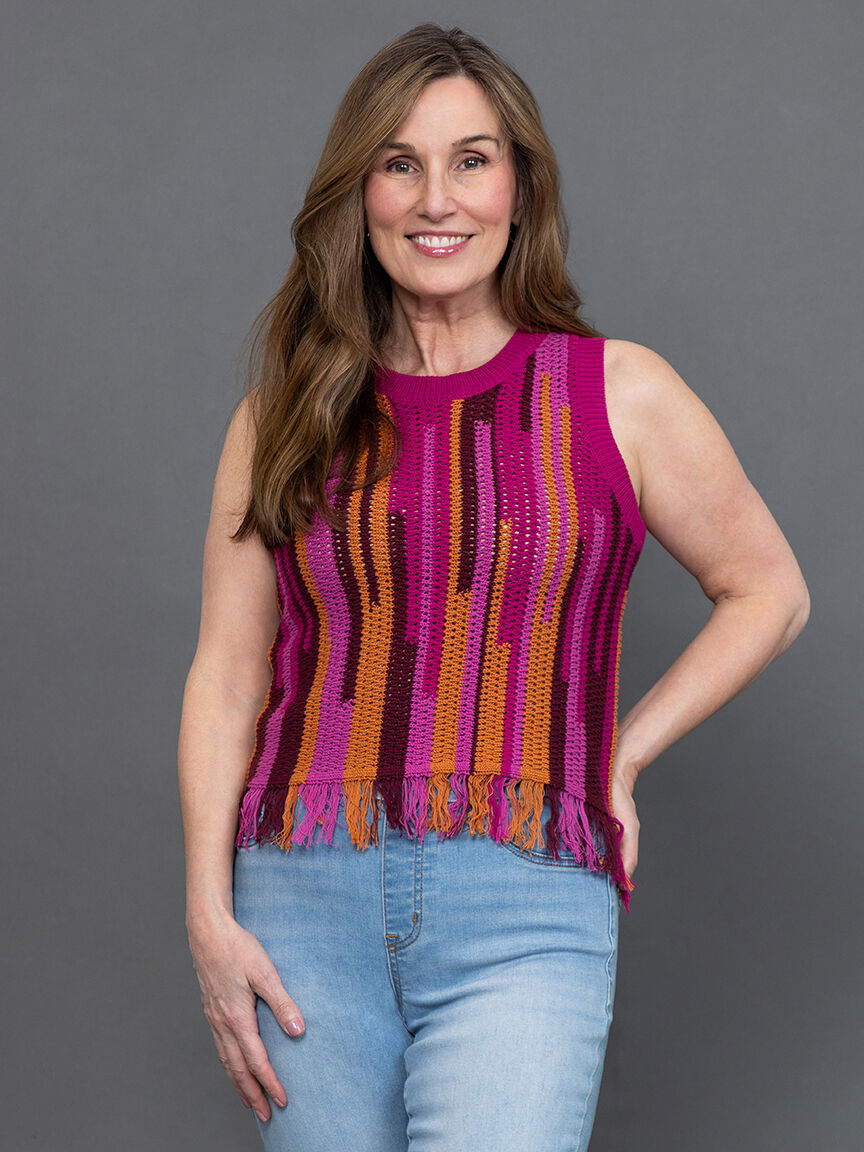 Fringed Hem Sweater Image 2