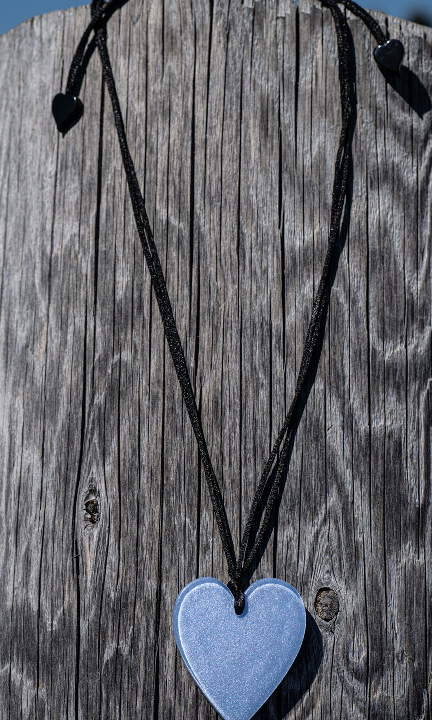 Handcrafted Resin Large Heart Pendant Image 1