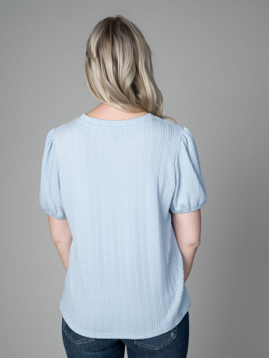 Short Sleeve Knit Top