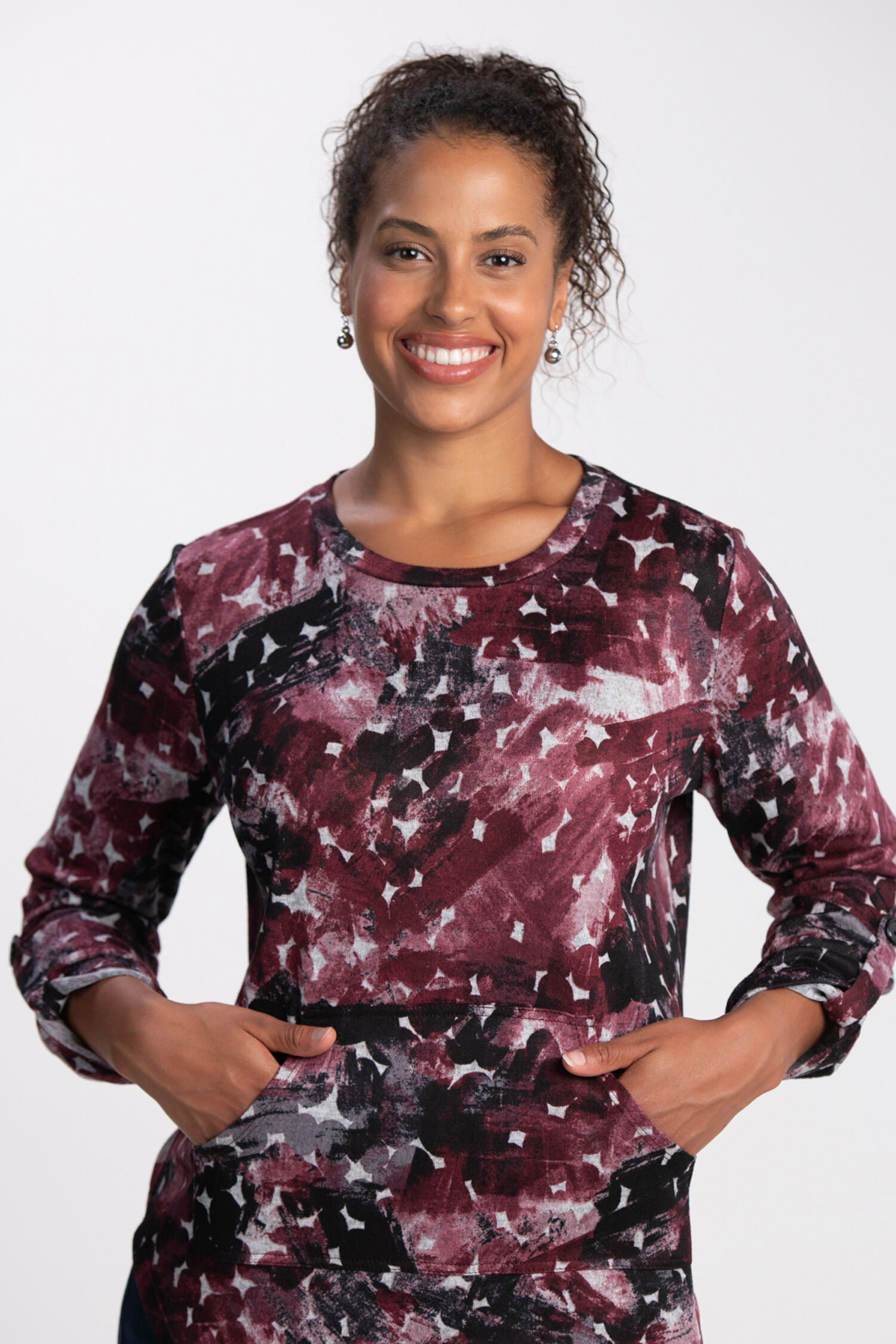 Kanga Pocket Crewneck Top Image 1