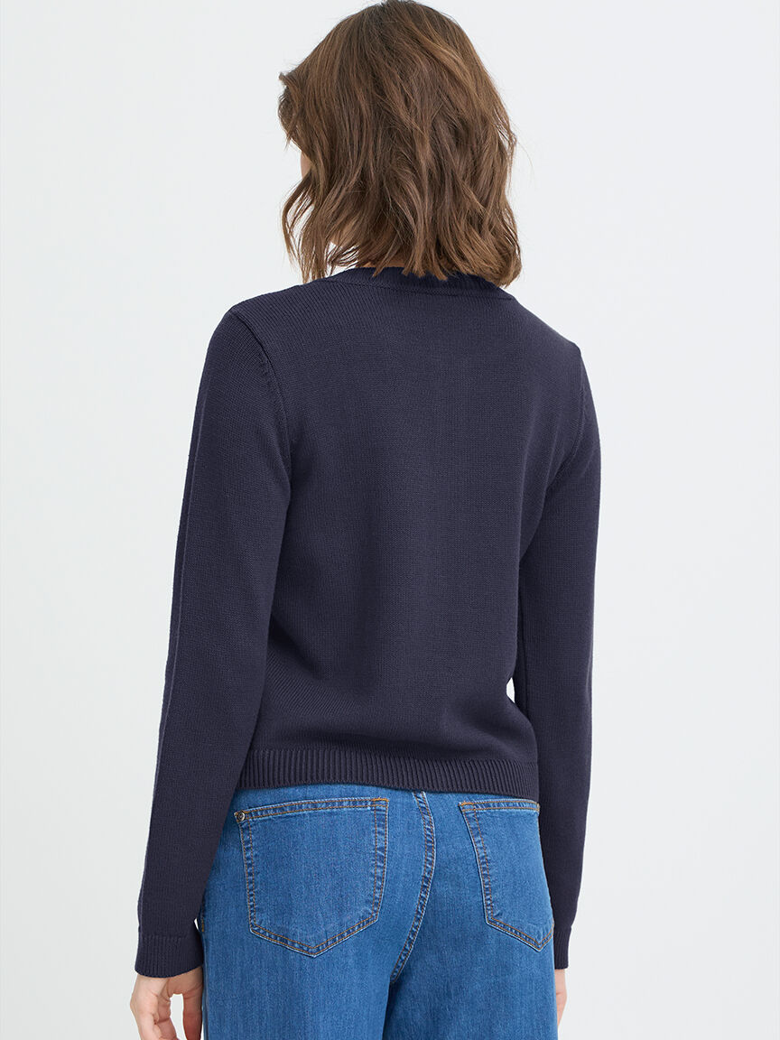 Knit Button-Up Cardigan