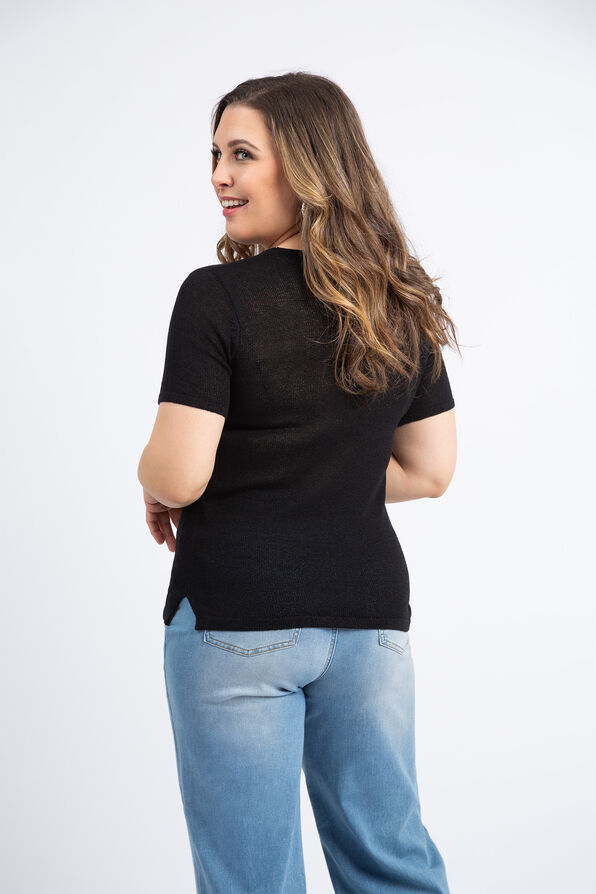 Short Sleeve Knit Top Image 4