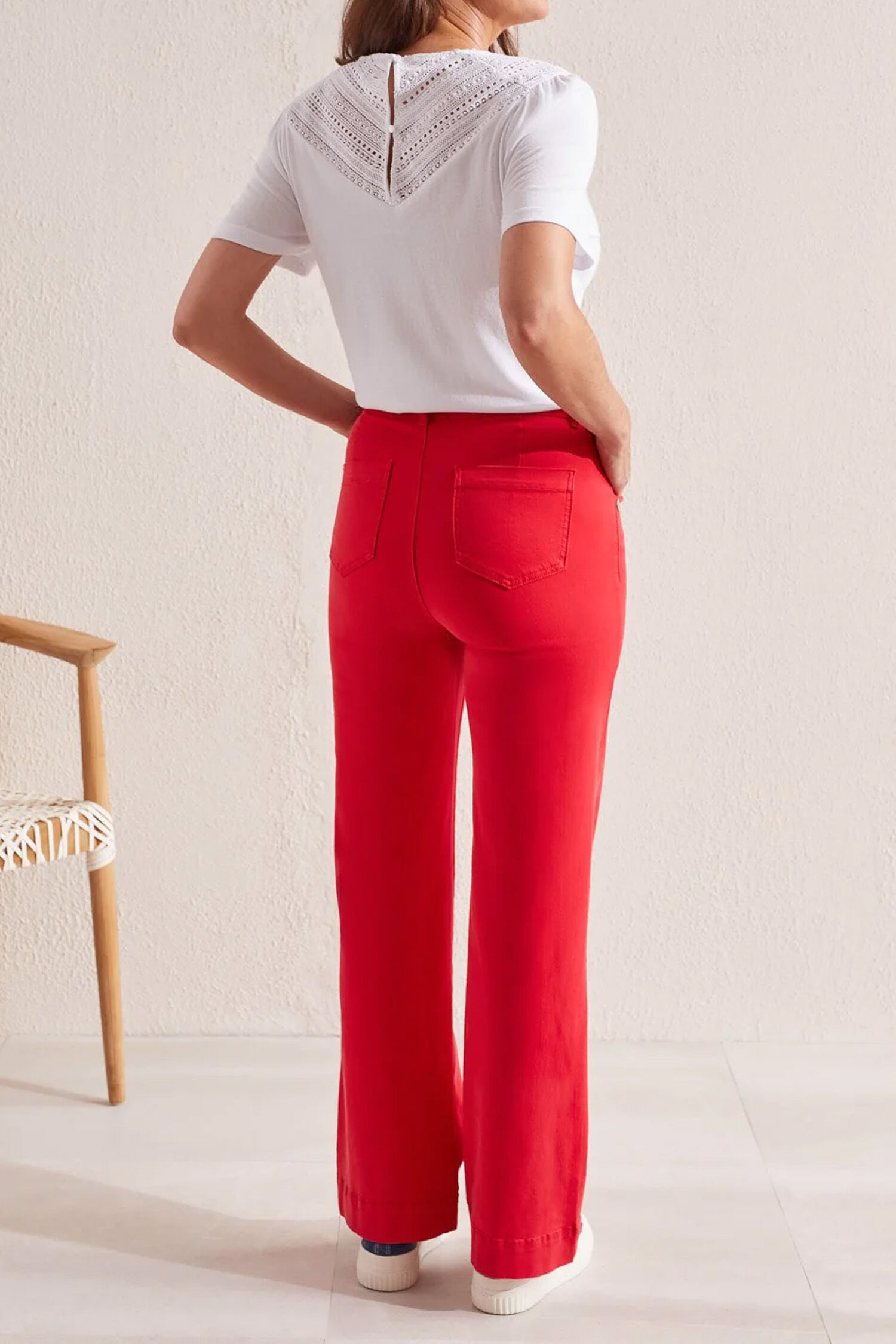 Front Fly Wide-Leg Pant Image 2