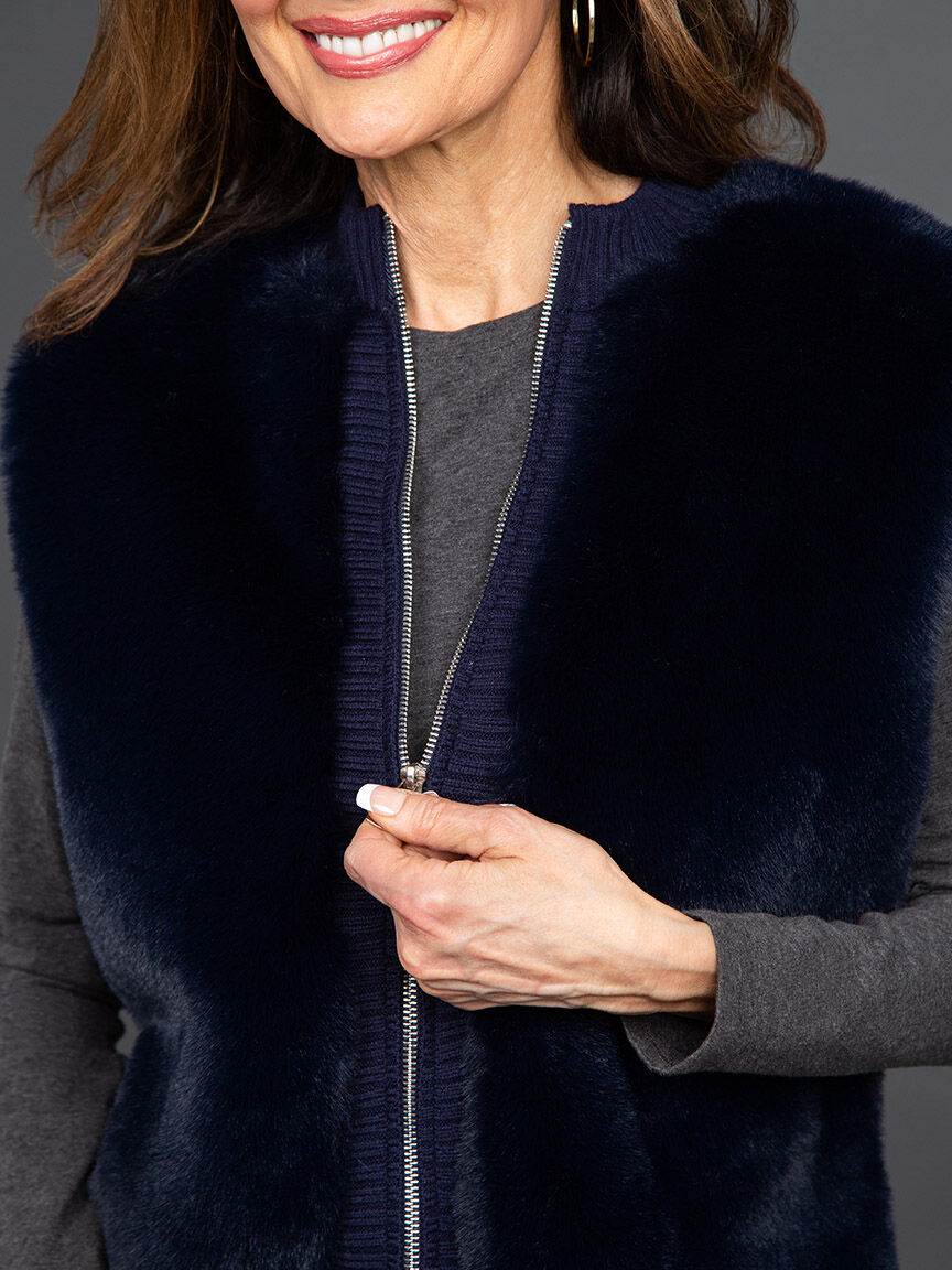 Faux Fur Vest Image 5