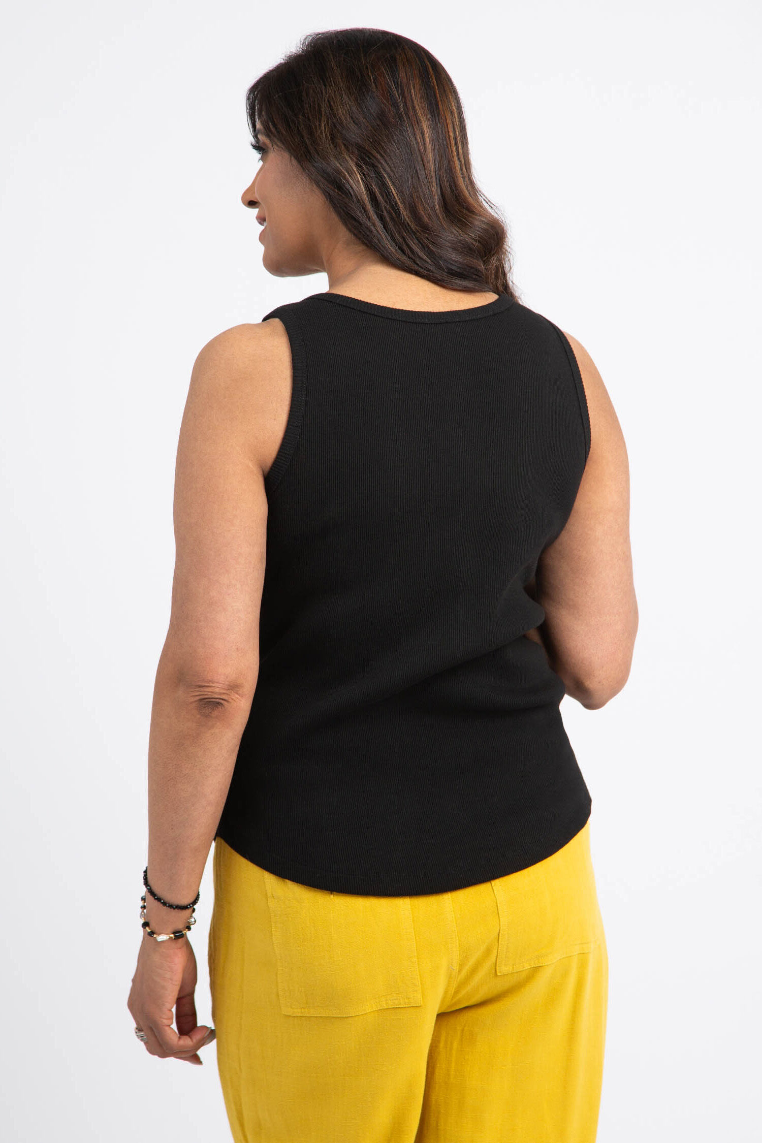 V-Neck Henley Tank Image 4