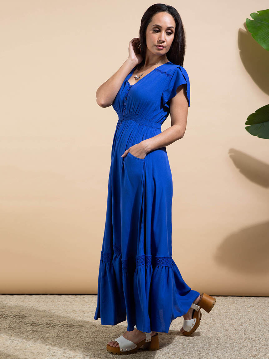 Button-Up Maxi Dress Image 2