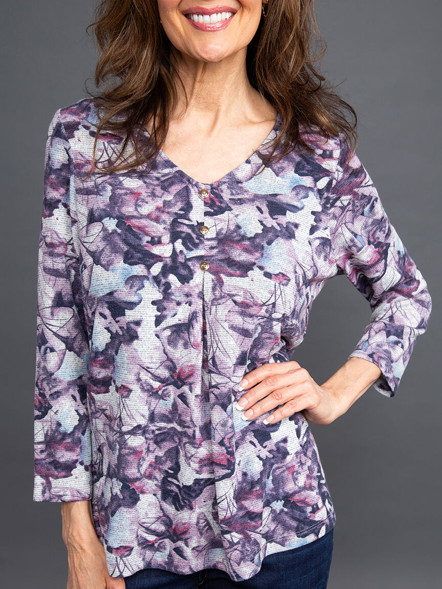 Hatchi Knit Floral Top Image 5