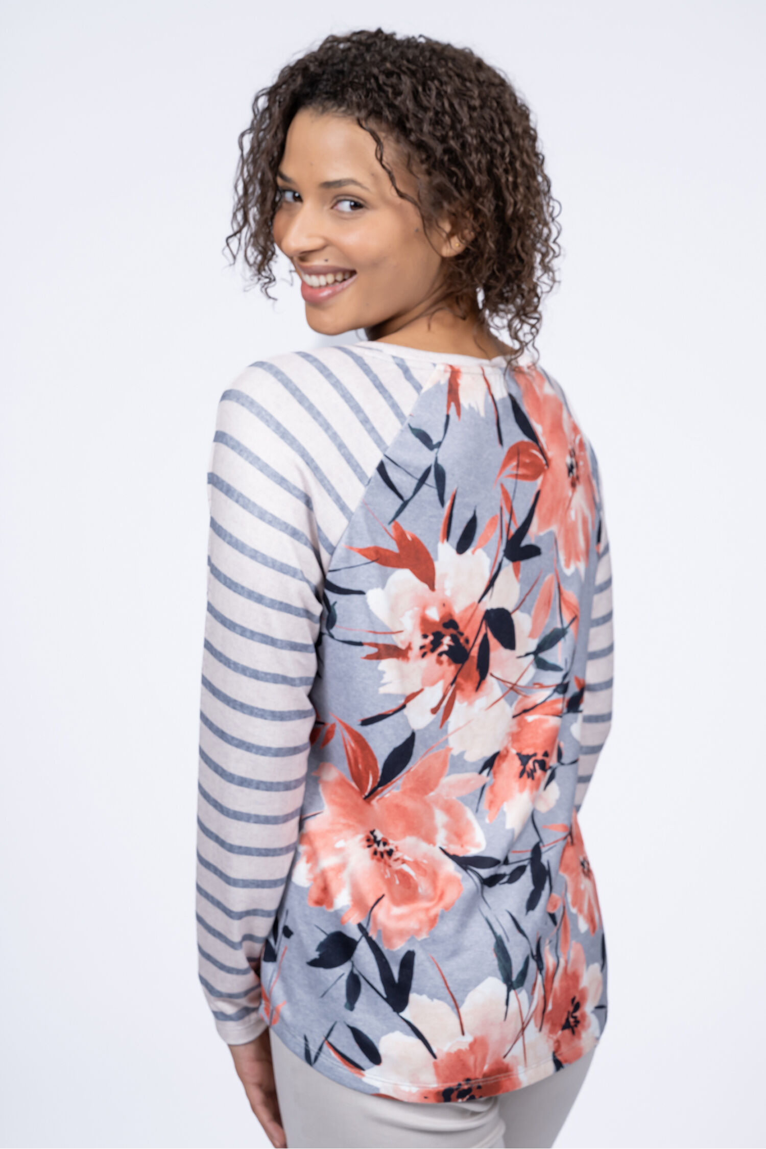 Floral Raglan Top Image 2