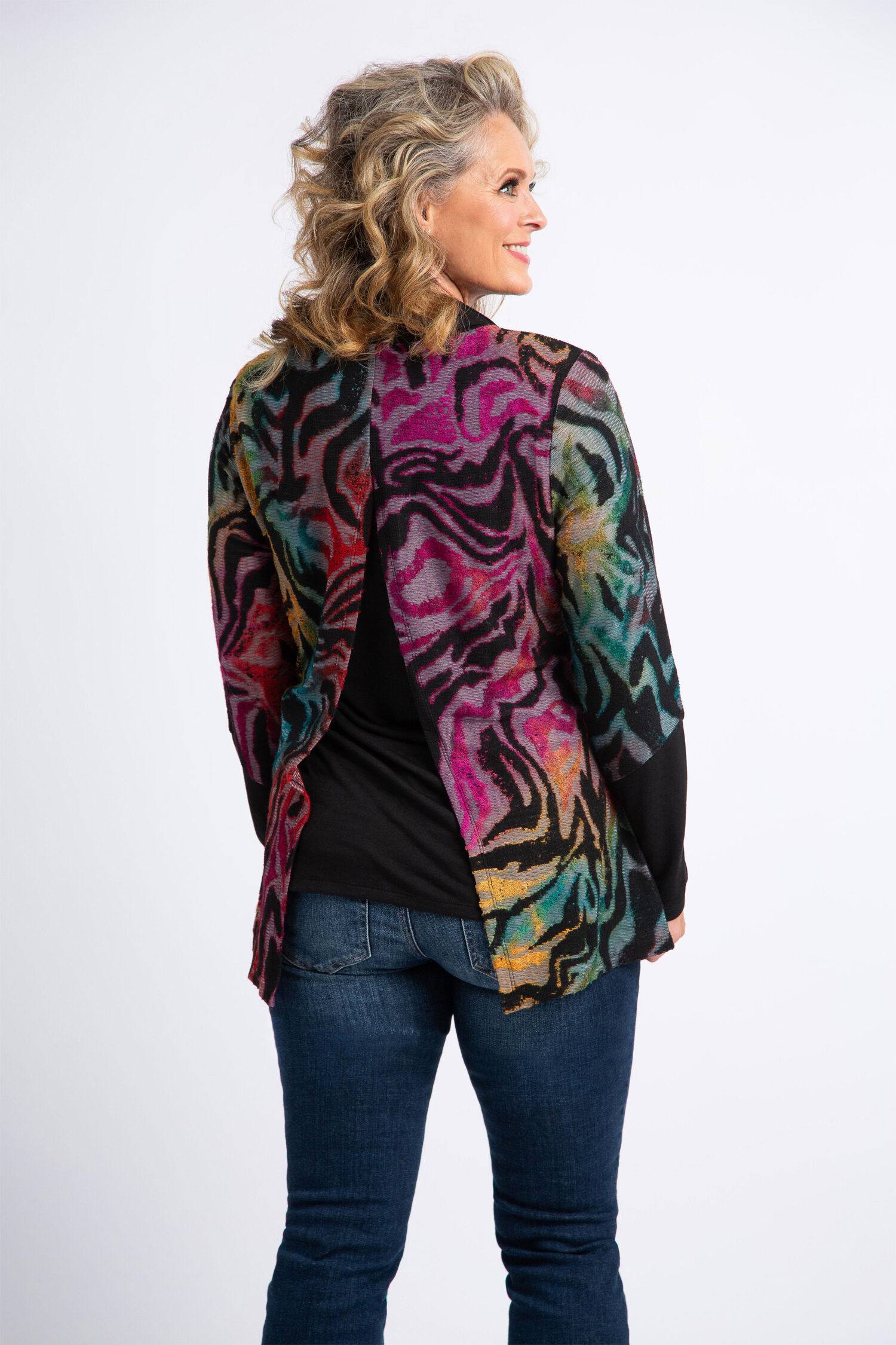 Long Sleeve Drawstring Cowl Neck Top Image 3