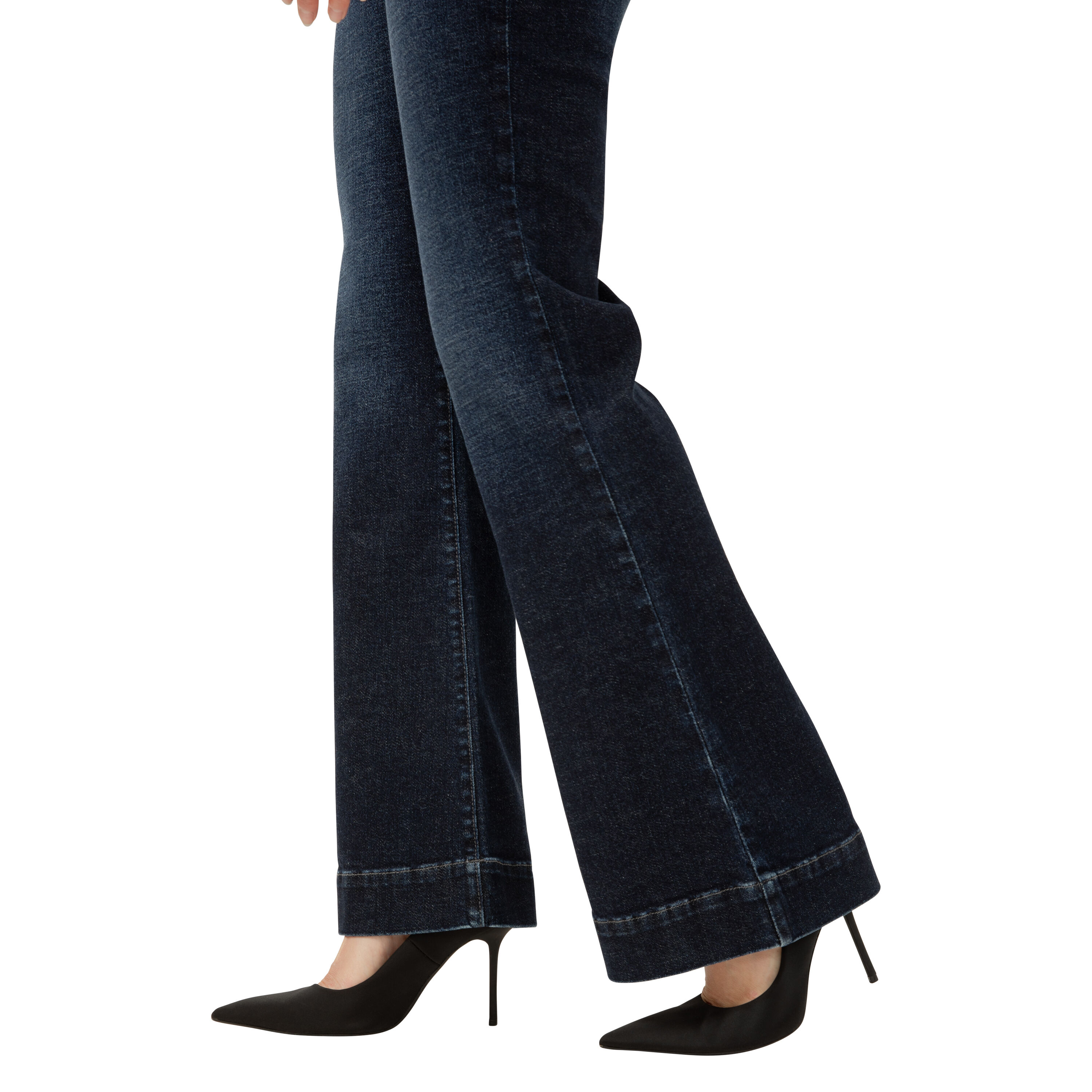 Cassie Mid Rise Slim Straight Leg Jeans Image 4