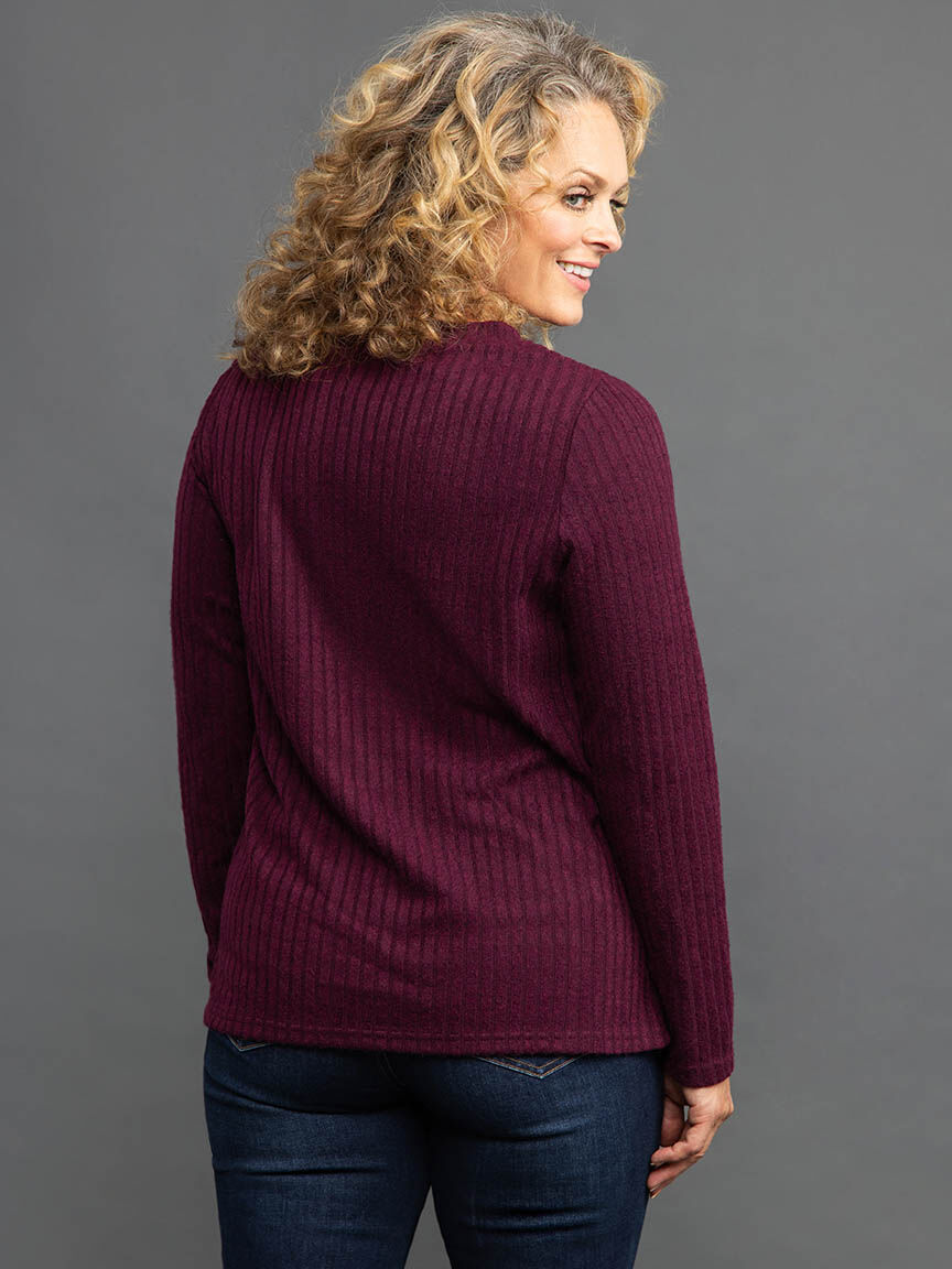 Long Sleeve Front Tie Top Image 4