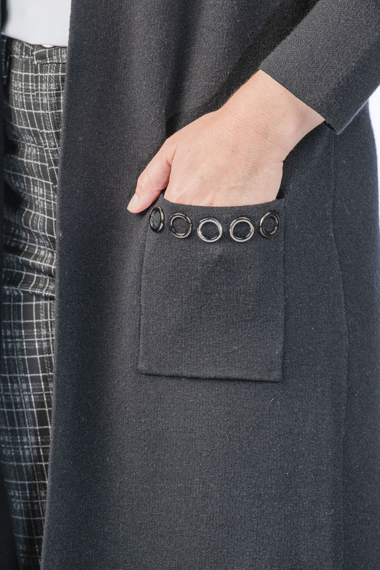 Maxi Grommet Cardigan Image 2