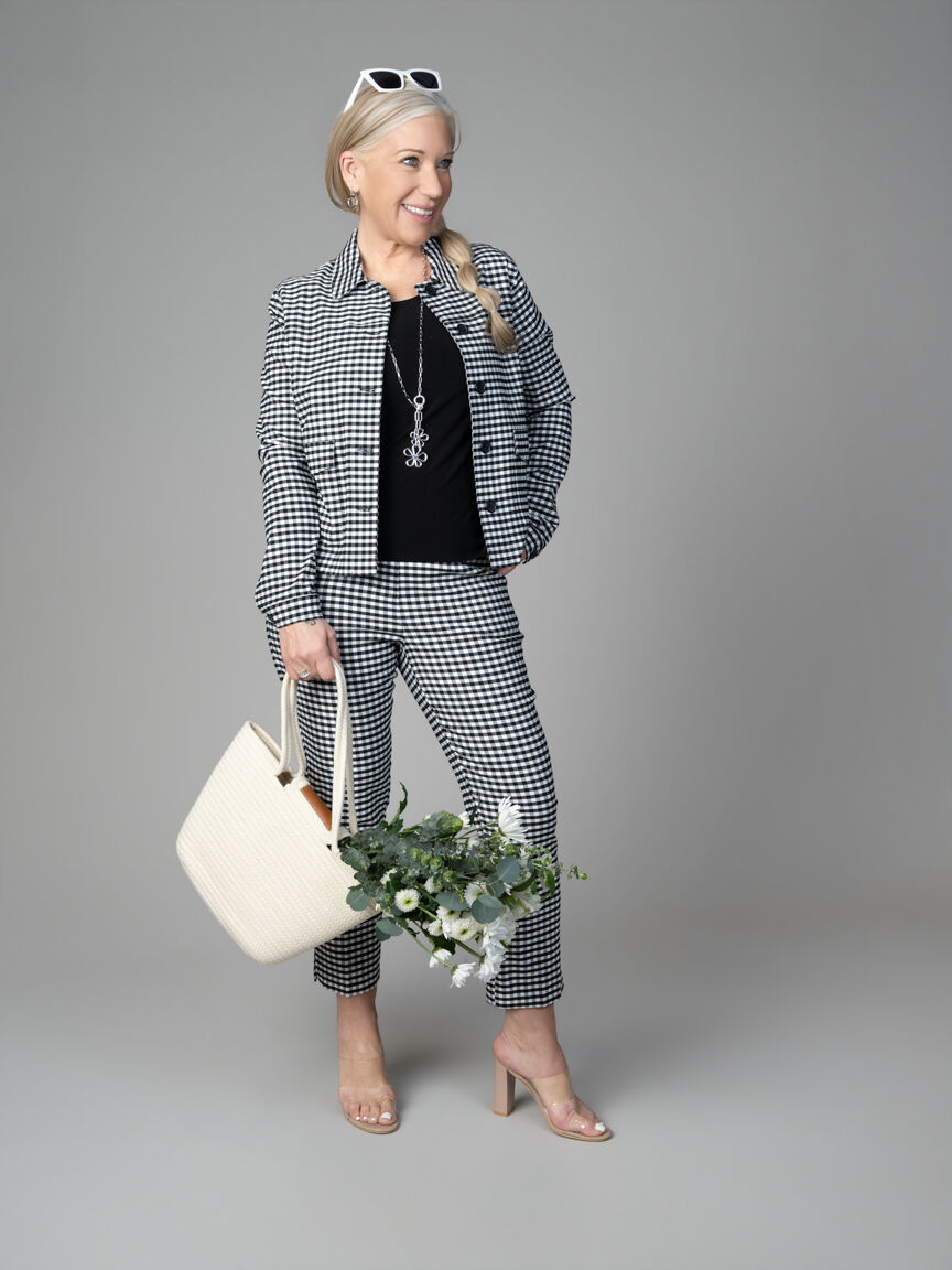 Pull-On Capri With Side Slit