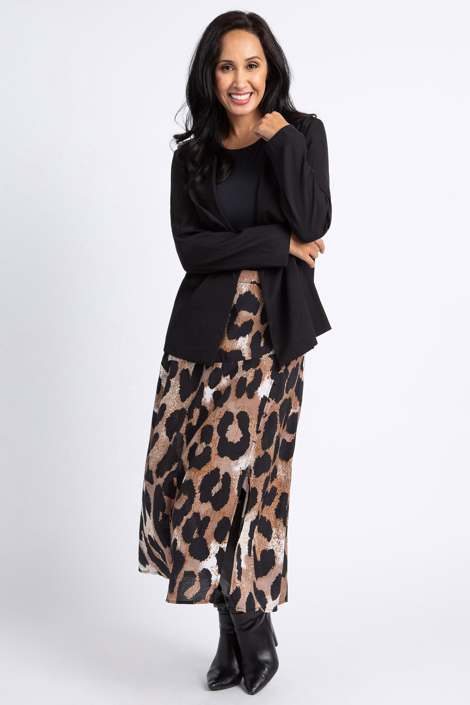 Drape Neck Blazer Image 1