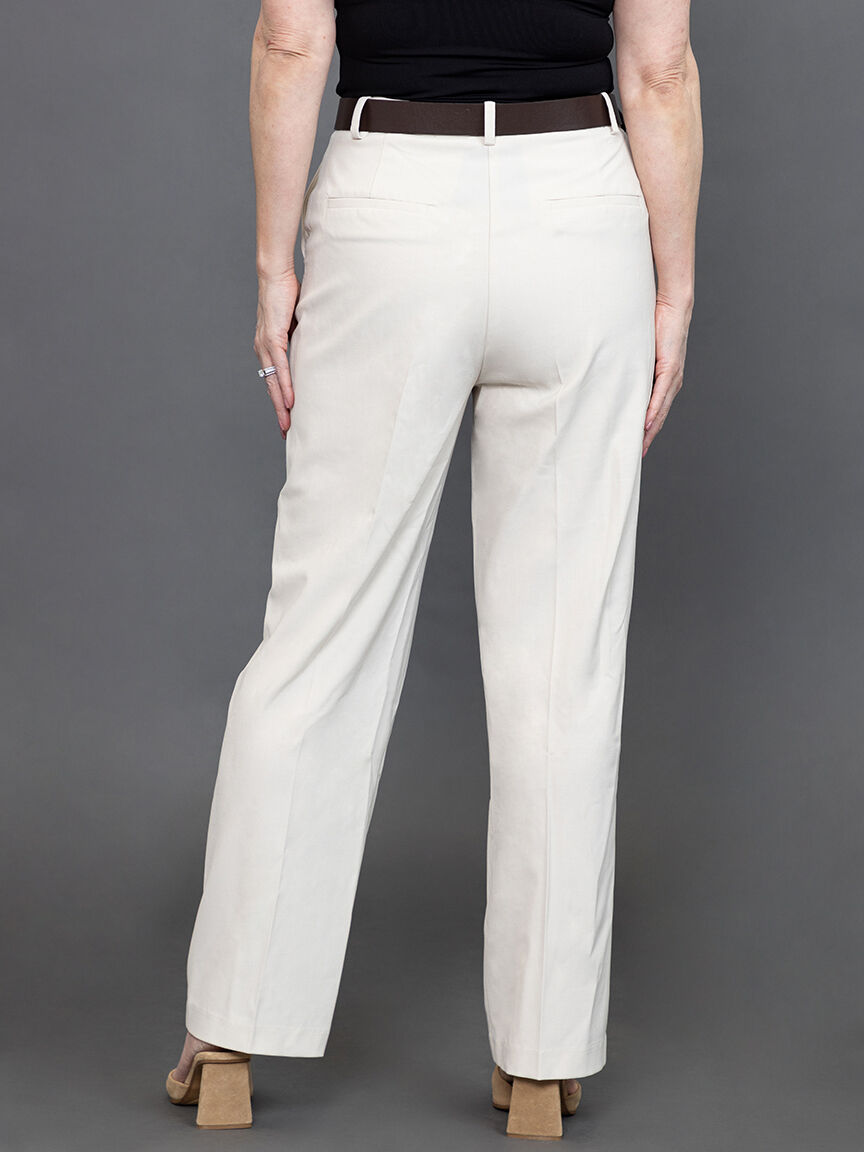 Straight Leg Pant with Belt Image 4