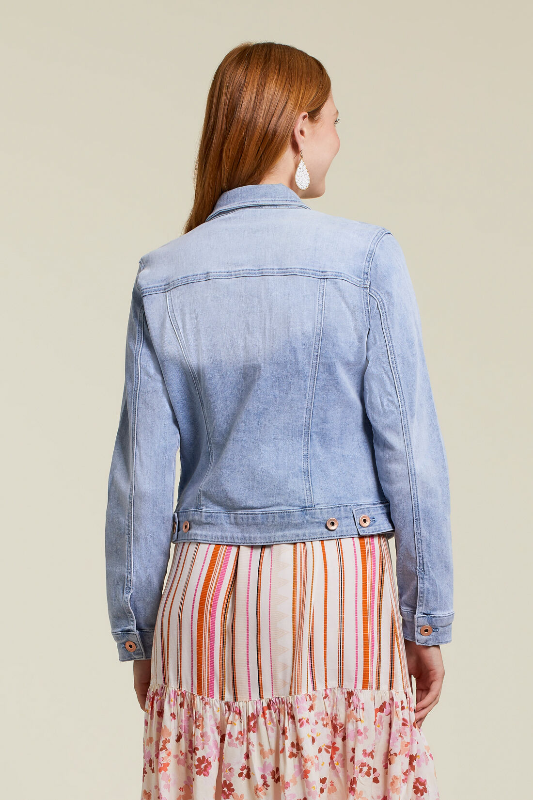Soft Stretch Denim Jacket Image 3