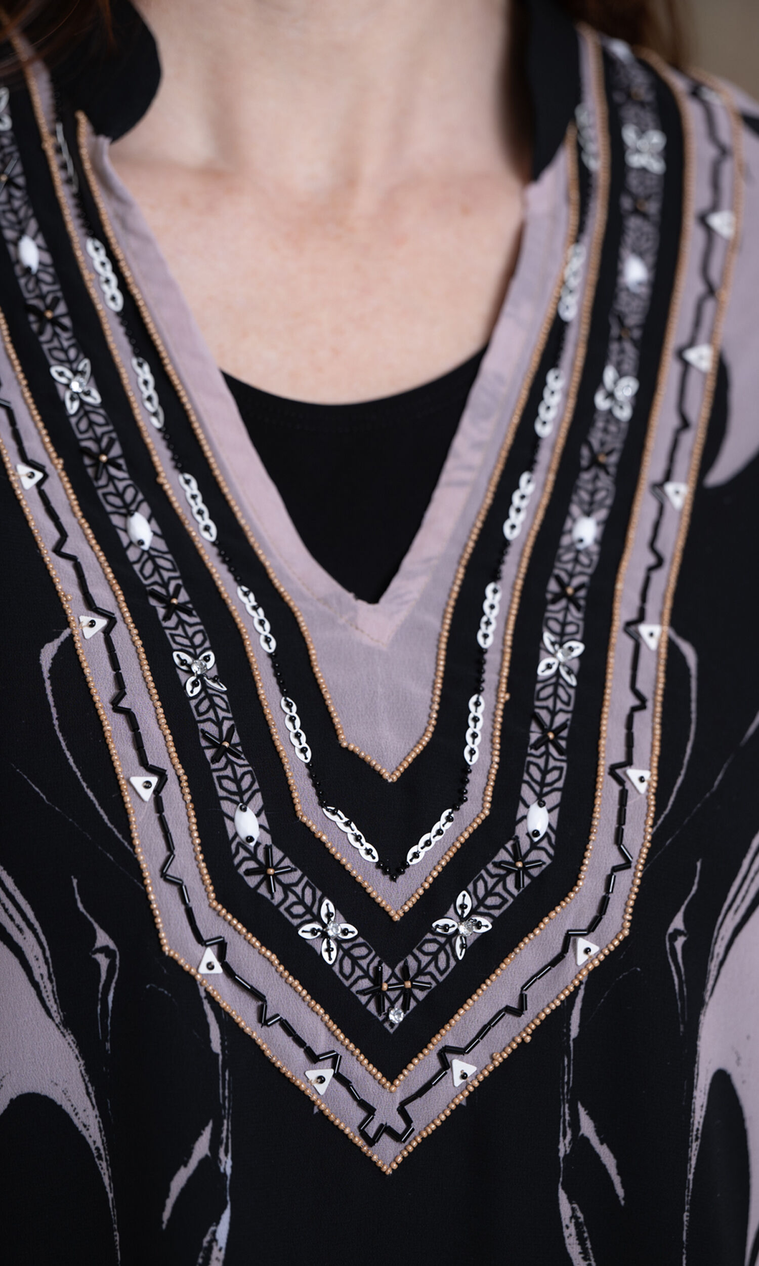 Embellished Sheer Tunic Image 3