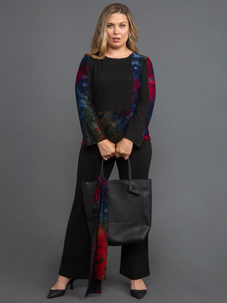 Long Sleeve Tunic with Matching Scarf Image 5