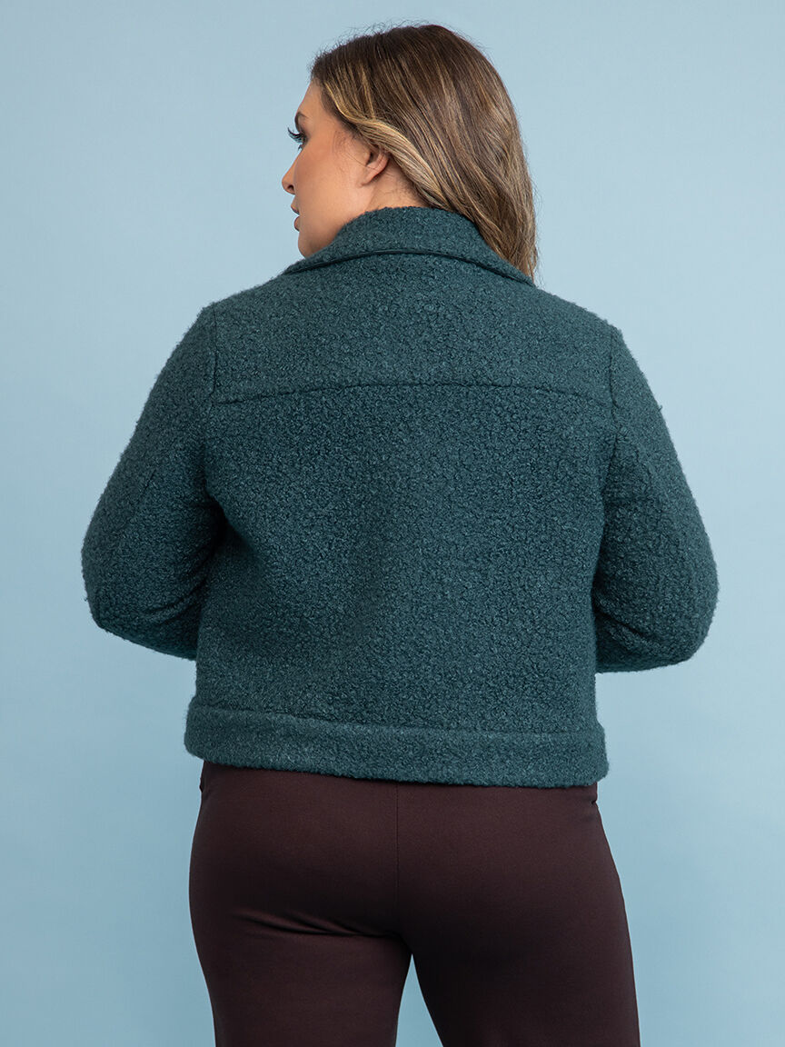Hip Length Boucle Jacket Image 4