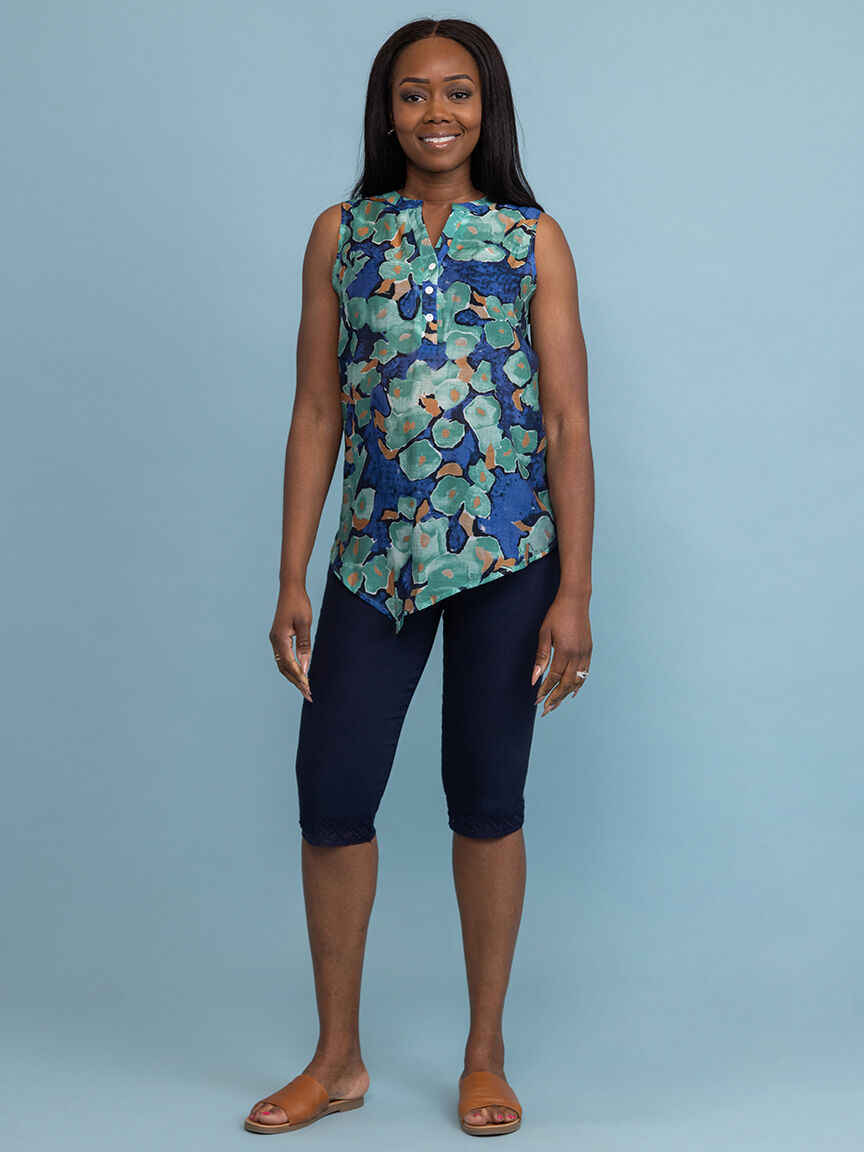 Pastel Garden Sleeveless Top  Image 1