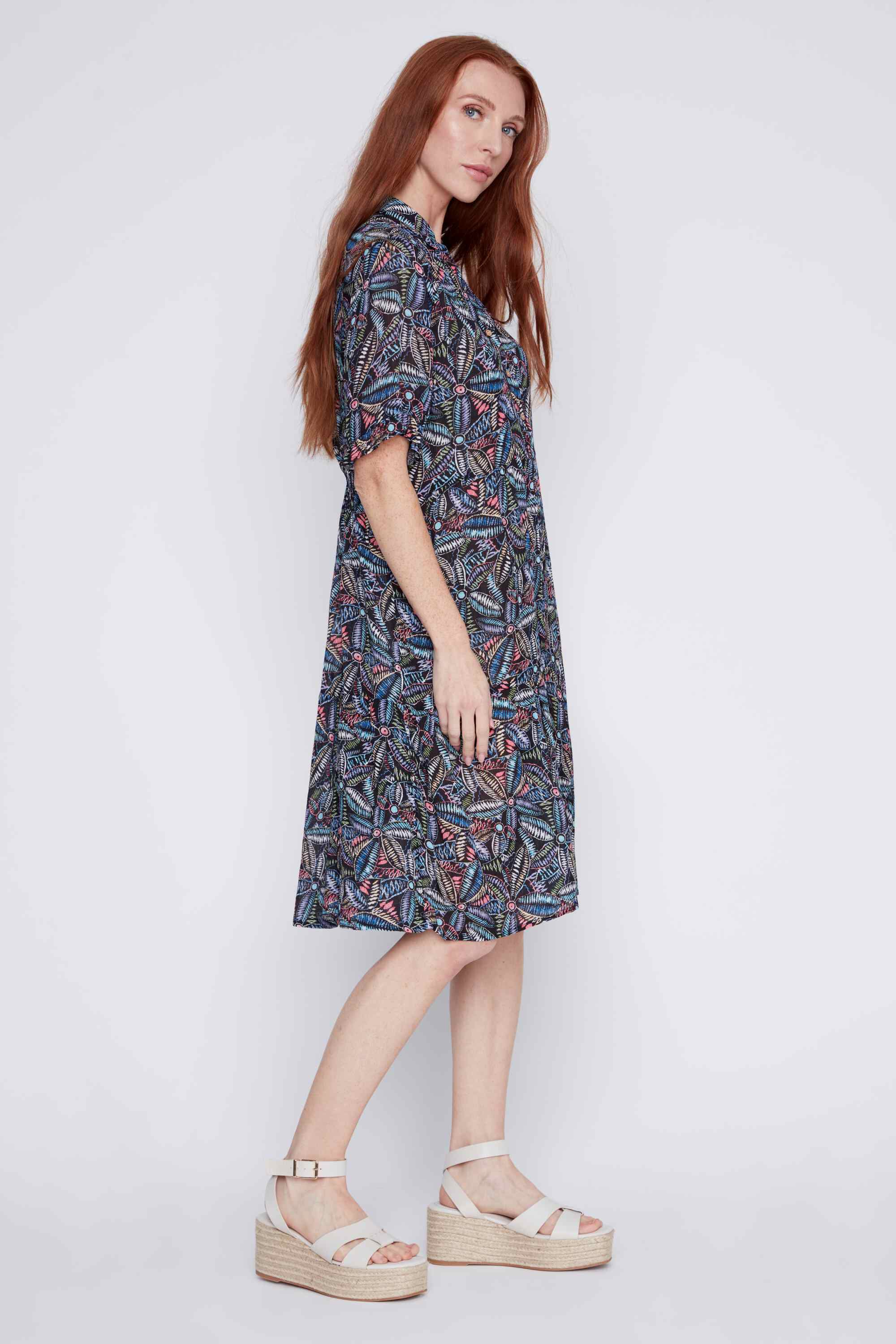 Short Sleeve Babydoll Dress Image 2