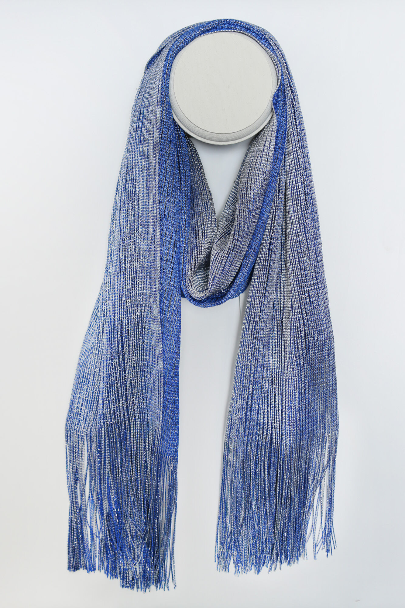 Metallic Micro-Net Scarf