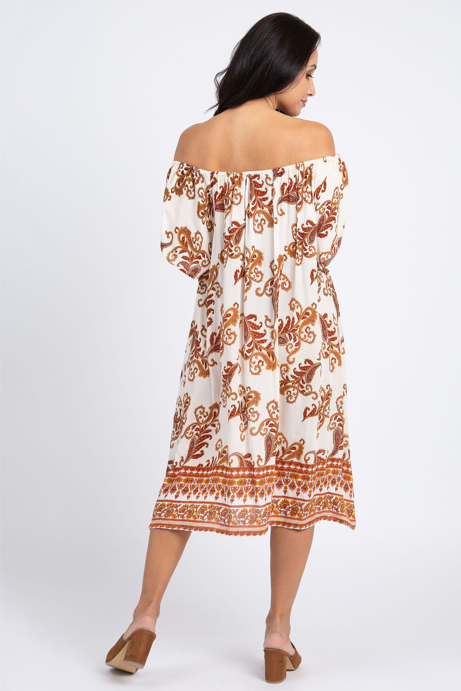 Wear Two Ways Paisley Print Dress Image 3