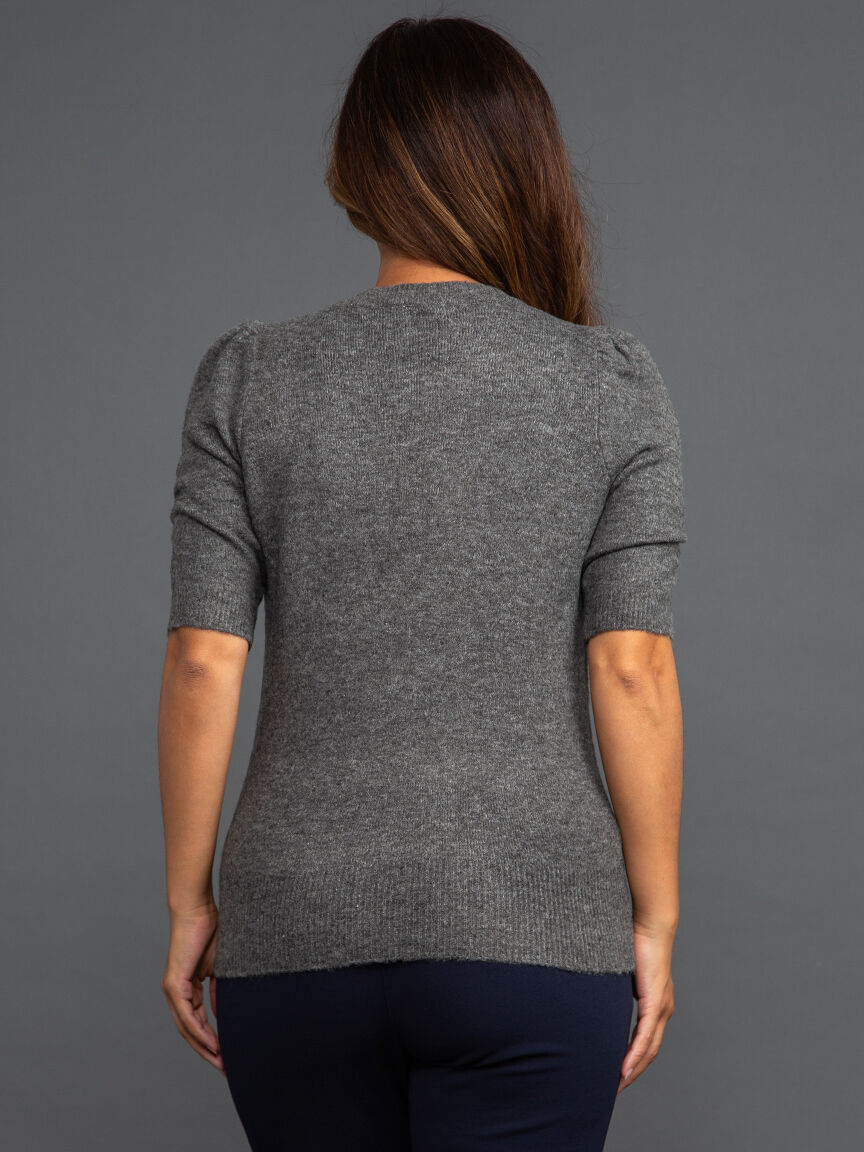 Elbow Sleeve Crewneck Sweater  Image 4