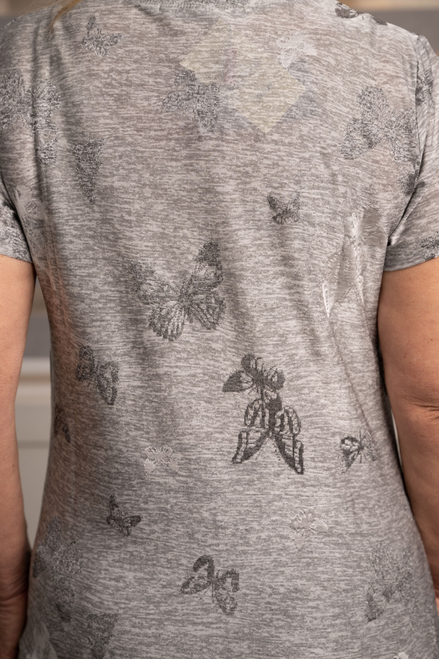 Short Sleeve Slinky Top Image 2