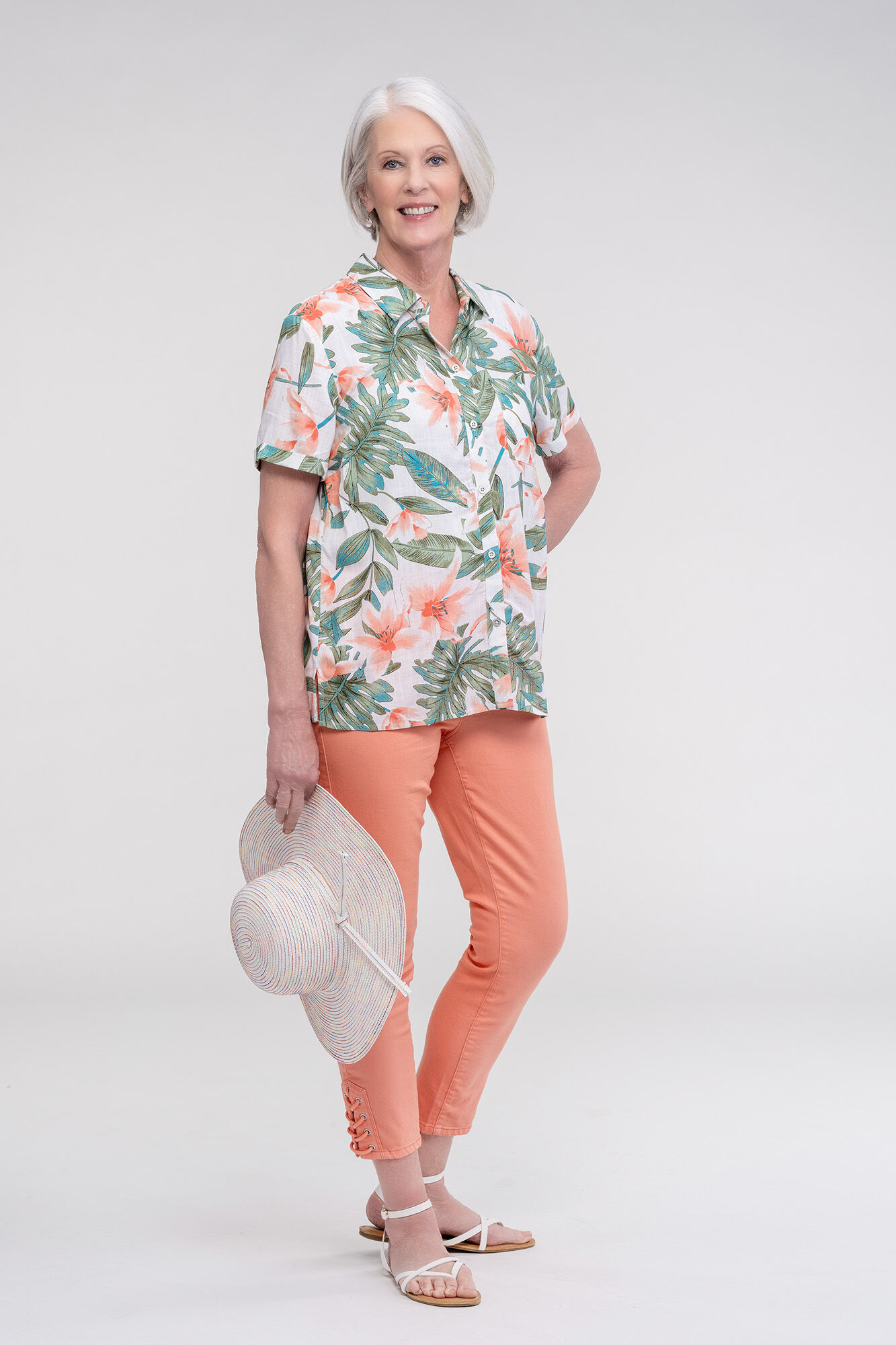 Hawaiian Print Camp Shirt Image 3