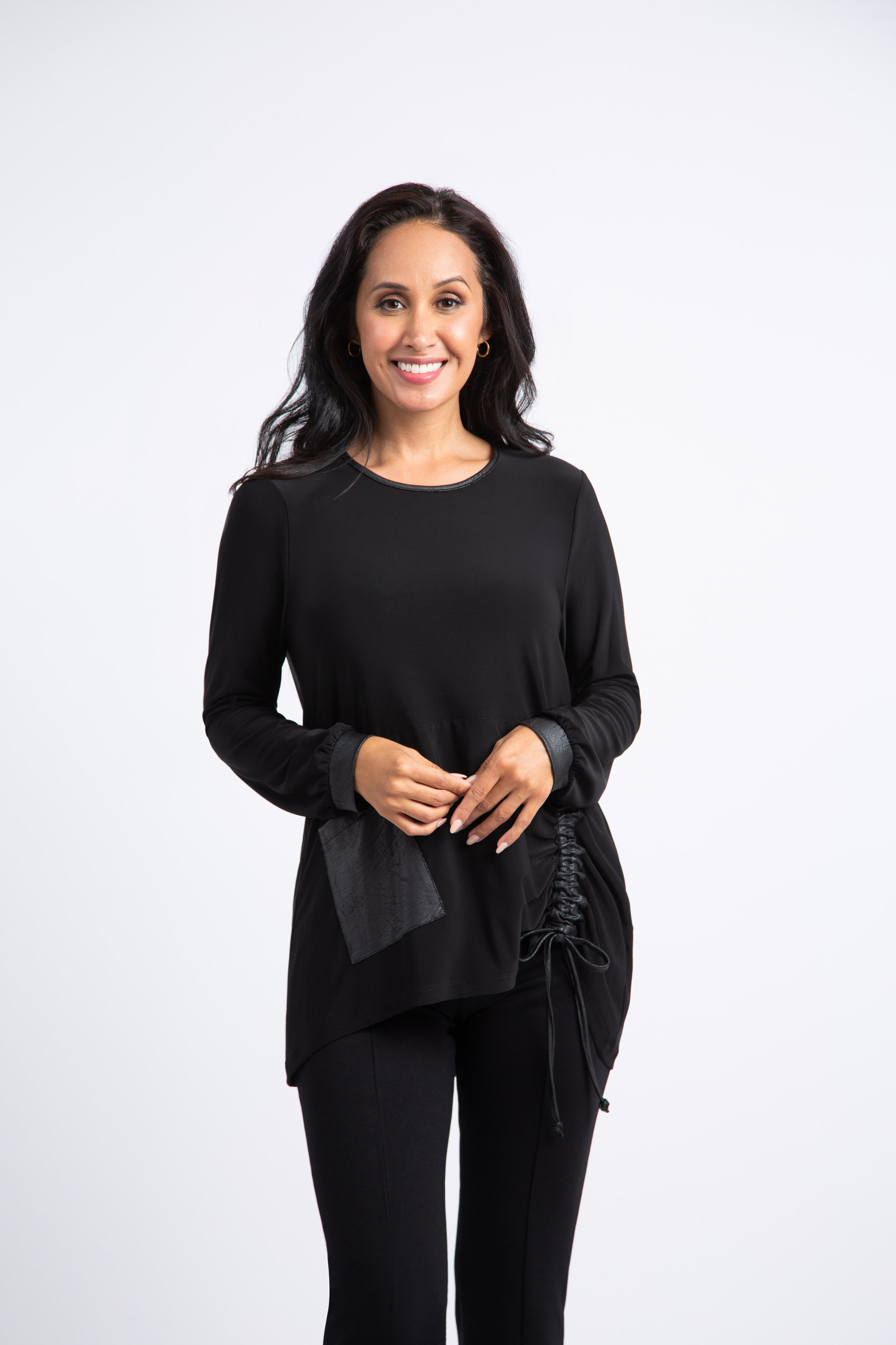 Long Sleeve Top w/ Side Pocket  Image 1