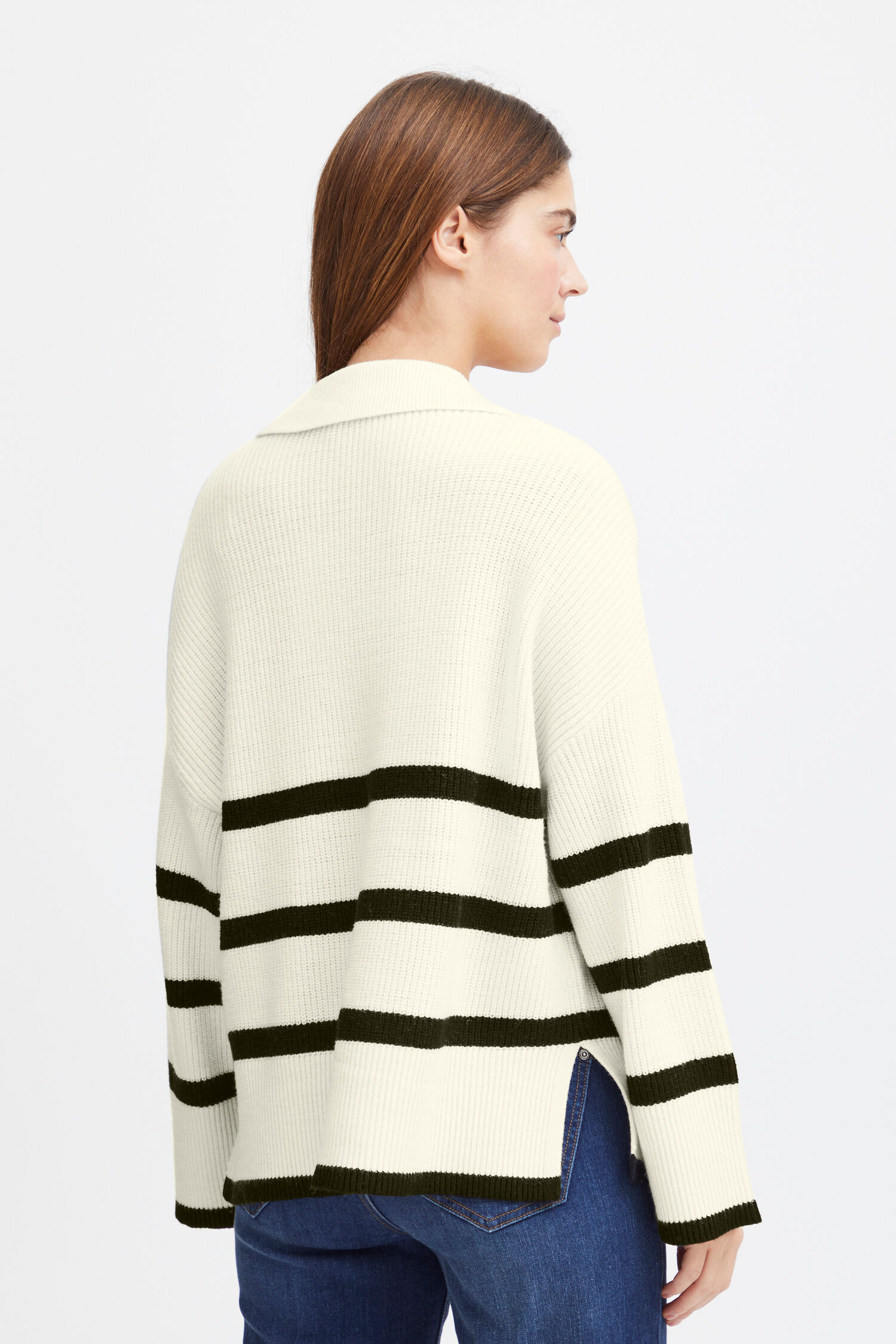Collared V-Neck Pullover Image 2