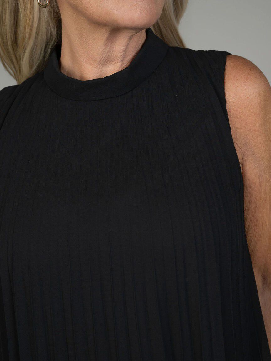 Sleeveless Crinkle Dress