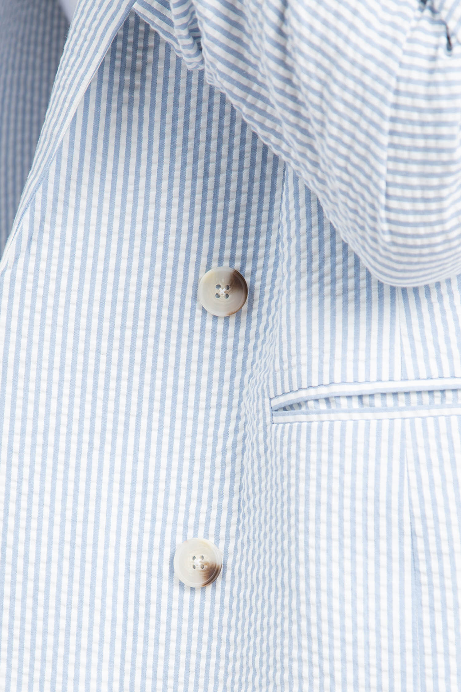 Cotton Faux Double-Breasted Blazer Image 5