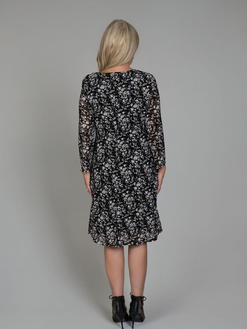 Knee Length Floral Dress