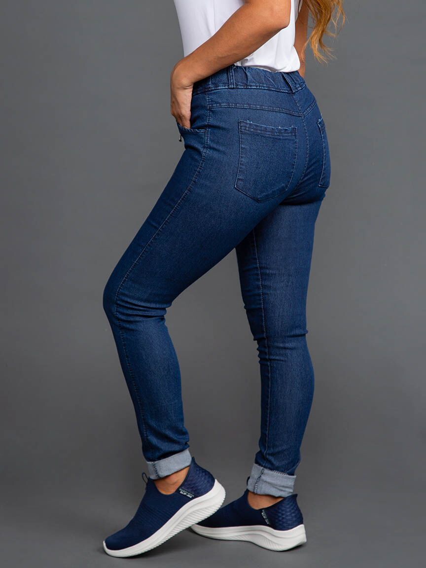 Pull-On Skinny Jeans Image 3
