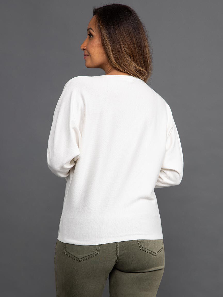 Long Sleeve Drop Shoulder Sweater Image 4