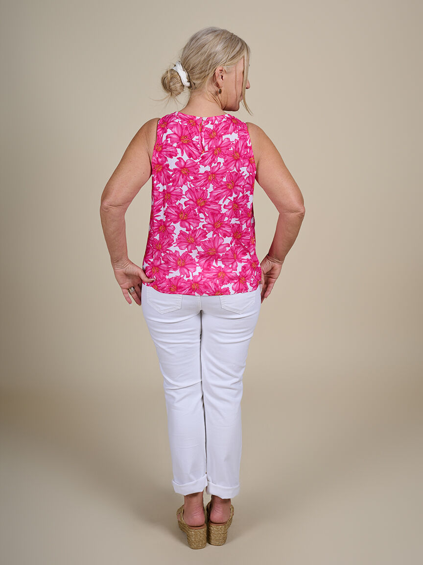 Floral Sleeveless Top   Image 2