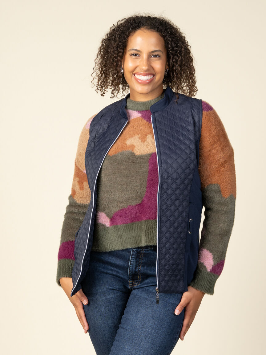 Quilted Combo Vest