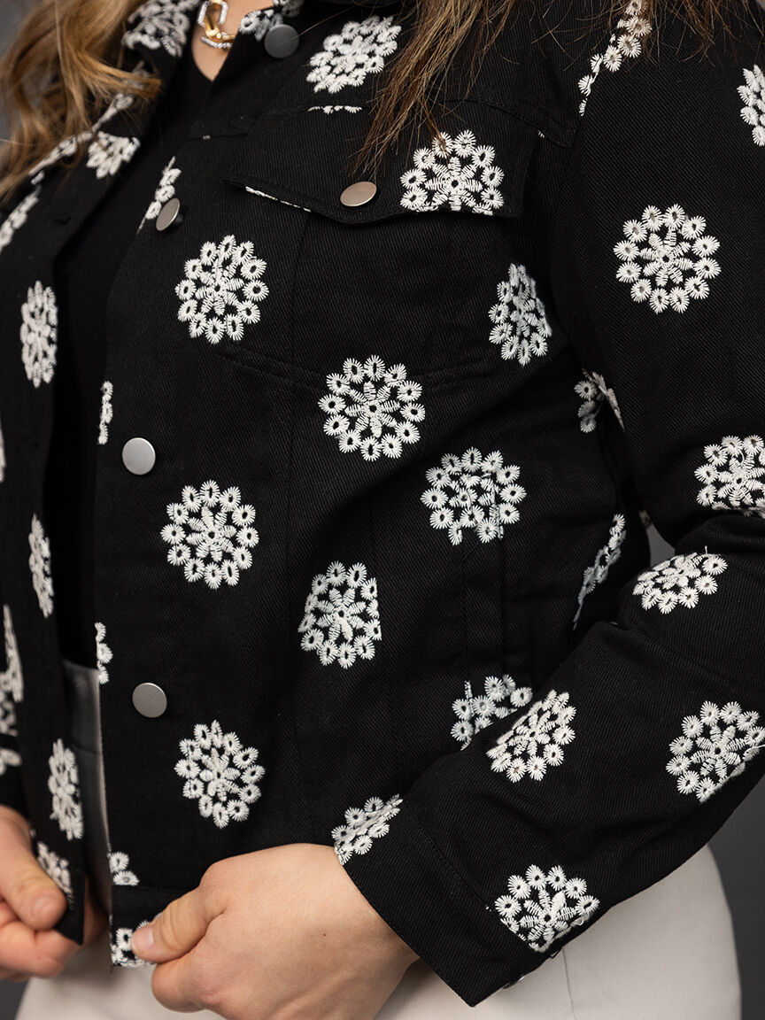 Daisy Denim Long Sleeve Jacket Image 5