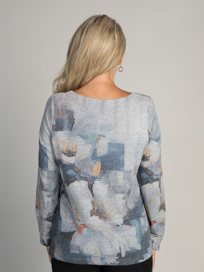 Long Sleeve Printed Top Image 4