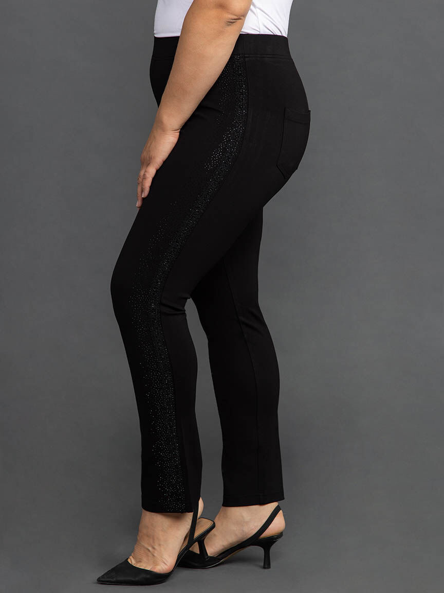 Pull On Pant w/ Hotfix and Lace Image 3