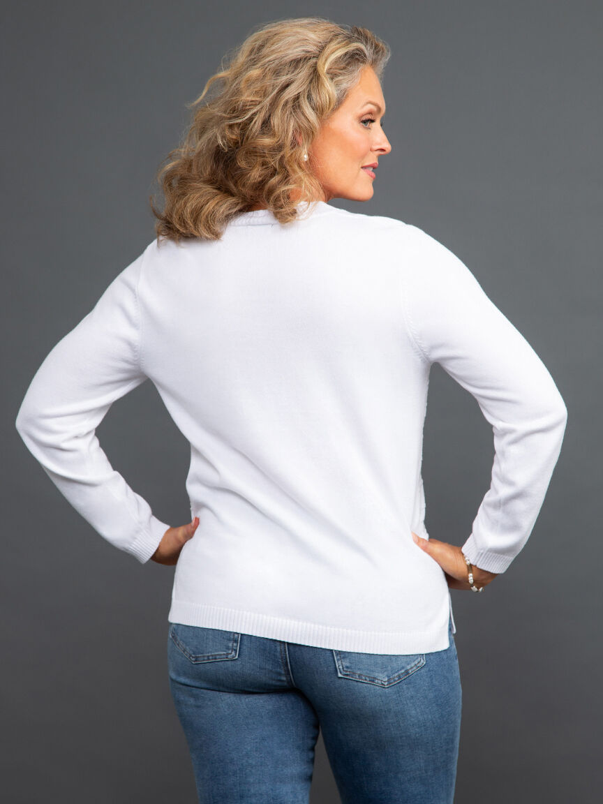 Long Sleeve Mock Neck Sweater Image 4