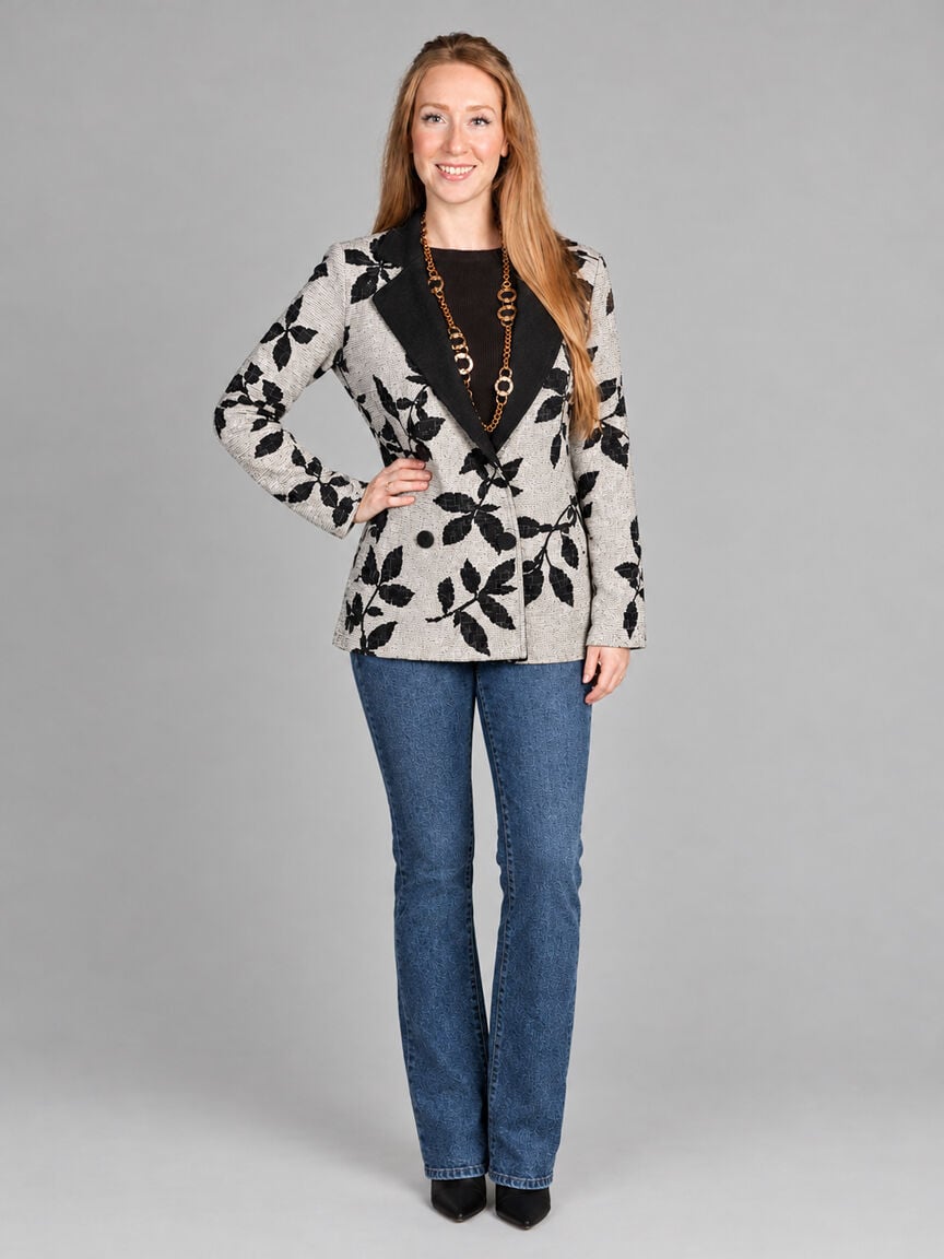 Button-Front Blazer