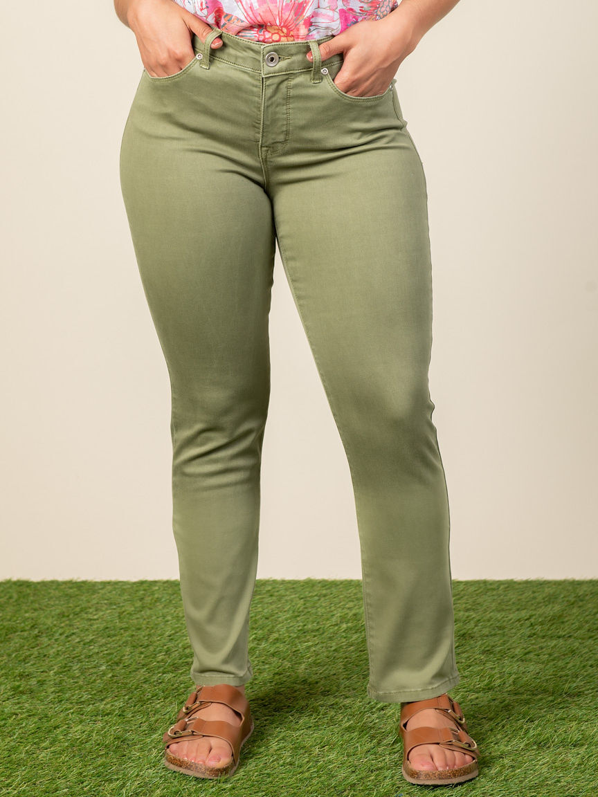 Petite 5 Pocket Colored Jeans 