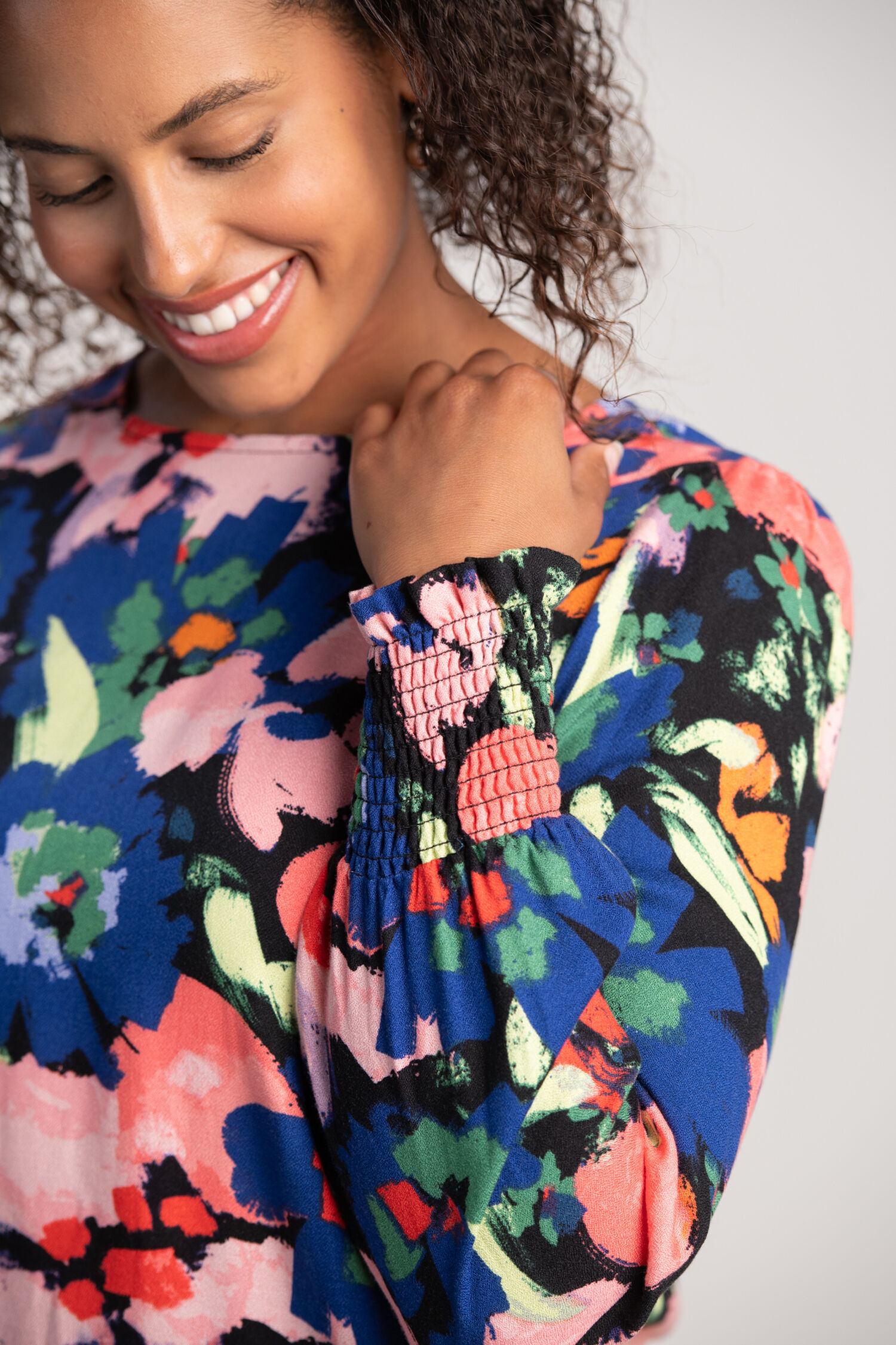 Long Sleeve Floral Blouse  Image 5