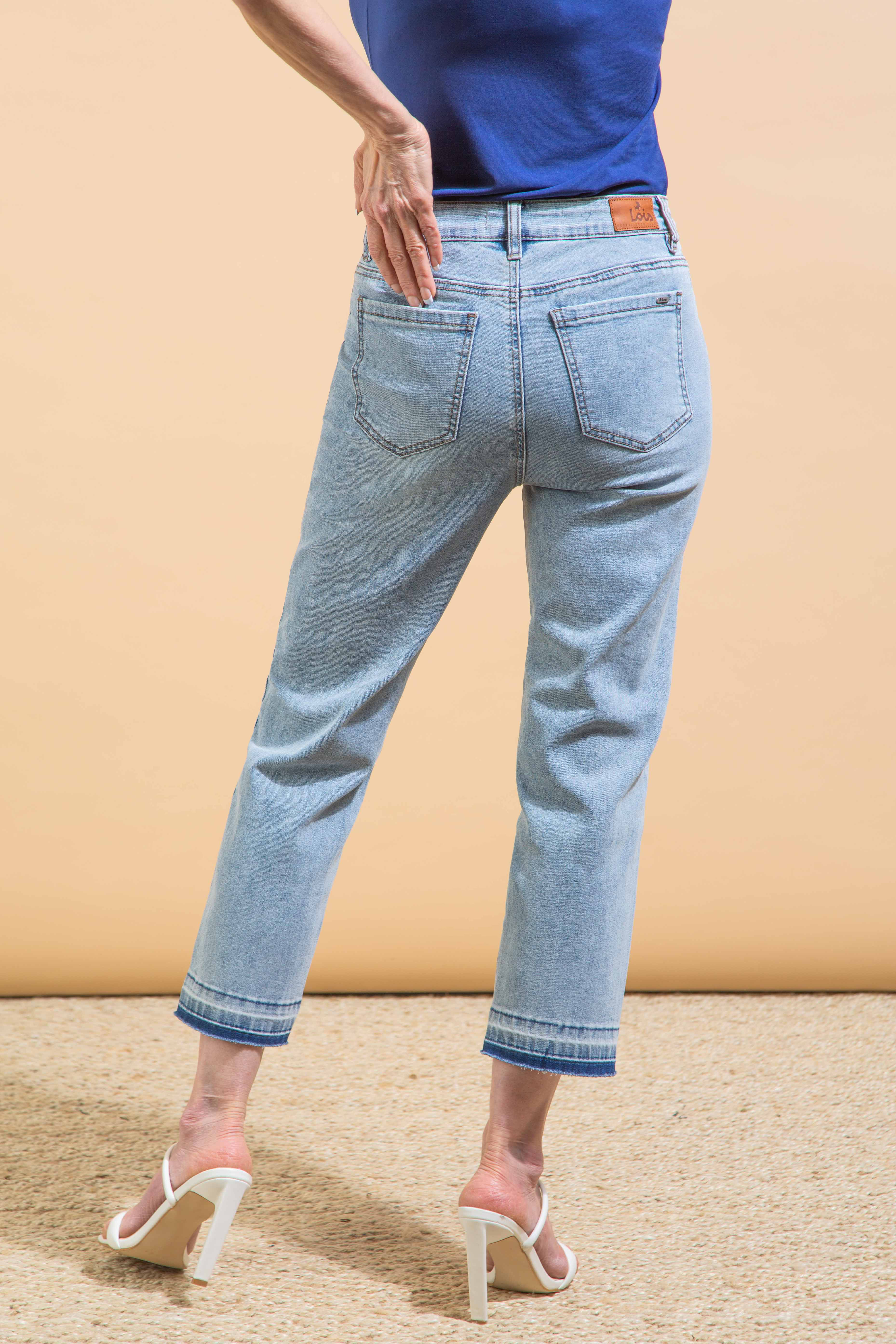 Gigi Embroidered Ankle Jeans Image 3