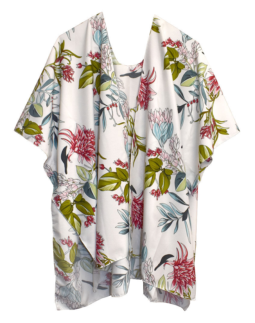 Floral Print Kimono